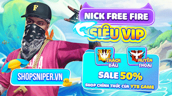 Nick Free Fire Siêu Vip Giảm Giá 50%